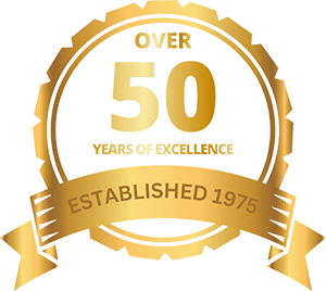 OVER 50 YEARS OF EXCELLENCE ESTABLISHED 1975